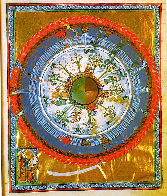 Hildegard von Bingen - 'Werk Gottes' úr bókinni Liber Divinorum Operum.