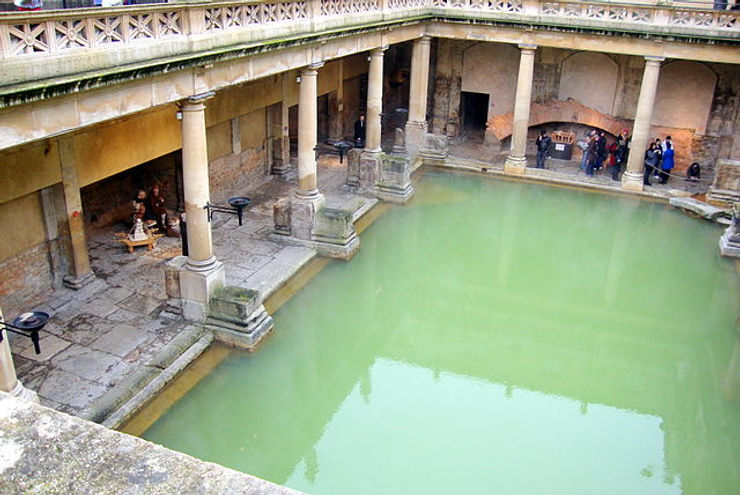 Rómversku böðin í borginni Bath. Ljósmynd: Ludi Ling, Wikimedia Commons