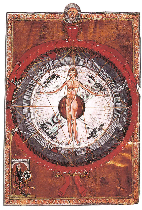 The Universal Man from Liber Divinorum Operum, 1165 (Wikimedia)
