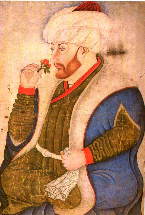 Sultan Mehmed II. Drawing from Topkapı Sarayı. Author Nakkaş Sinan Bey. Later part of the 15th century.